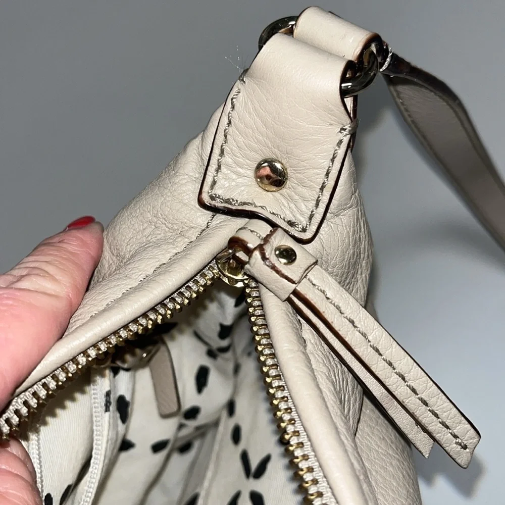Kate ♠️ Spade bone colored leather crossbody bag